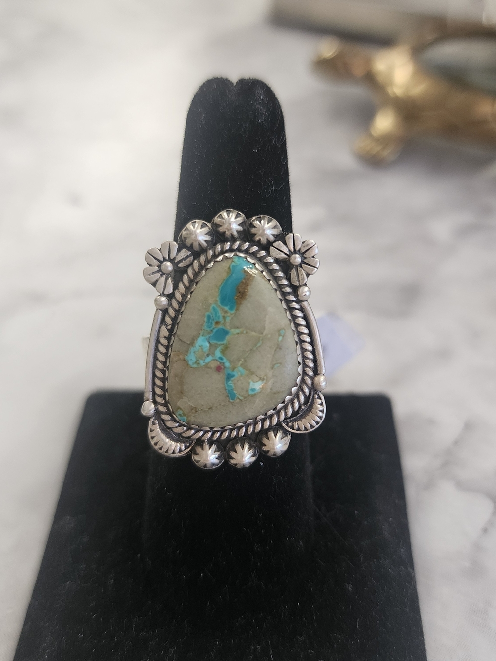 Sterling & Royston Ribbon Turquoise Ring